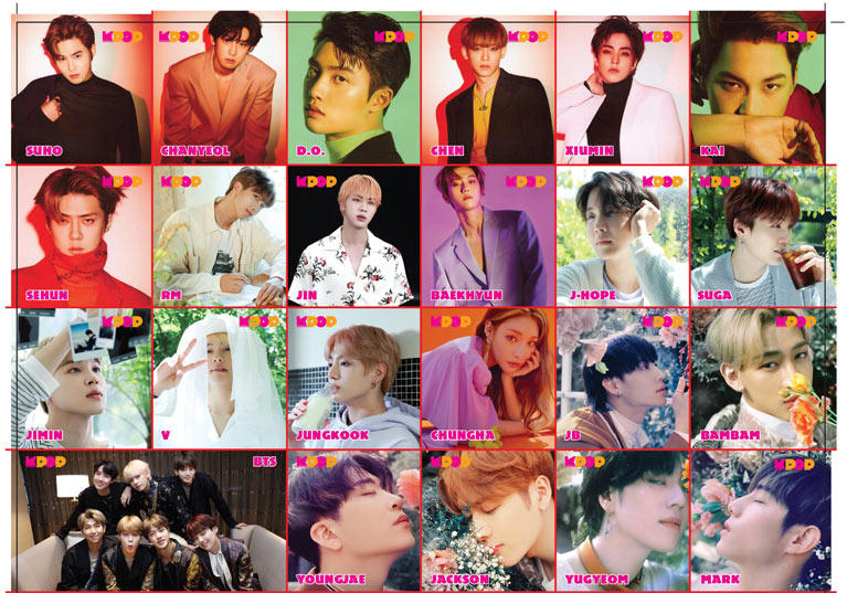 K-Pop & Drama Dergisi'nin altıncı sayısında yer alan stickerlar